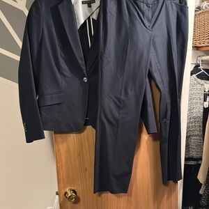 Women’s Navy Pants Suit Set